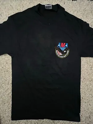 VTG AMA American Motorcycles Protecting Right To Ride Black Tee Medium Anvil USA • $13.84