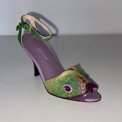 $25 • Buy Just The Right Shoe By Raine Emerald Luna 25185 Signed 2002 Miniature Resin
