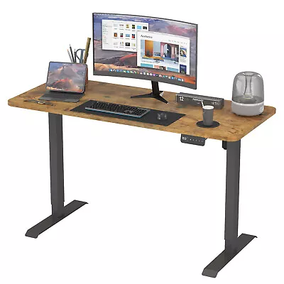140cm Height Adjustable Motorised Sit Stand  Desk Computer Office Table • $259.12