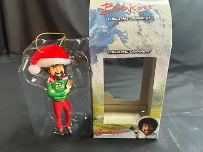 £16.86 • Buy Bob Ross With Hat 5  Blow Mold Ornament Santa Christmas Sweater Paint Brush New