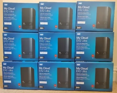 £483 • Buy +4 Gifts🎁 Western Digital My Cloud 24TB EX2 Ultra 2-bay NAS, Grade A++ & Sealed