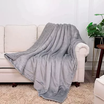 NANPIPER Sherpa BlanketSoft Fuzzy Fleece BlanketWarm Plush Microfiber Twin ... • $36.24