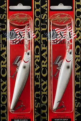 (lot Of 2) Lucky Craft Staysee 90sp V2 7/16oz Ss90spv2-077 Or Tenn Shad D2356 • $8