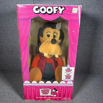 Vintage 1986 WoW Talking Goofy Animated The Talking Mickey Mouse Show • £67.51