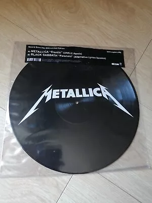 £44.95 • Buy METALLICA - Frantic/BLACK SABBATH Paranoid RSD Numbered Pic Disc Vinyl 12  MINT