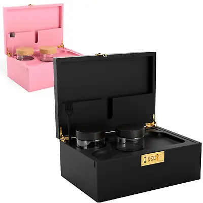£34.99 • Buy Stash Box With Lock: Includes Smoking Accessories,Rolling Tray, Glass Jar + More
