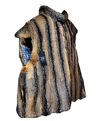 Man's Brand New Real Coyote FUR Vest Jacket Coat All Sizes • $999