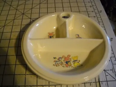 Vintage 3 Compartment Divided Warming Baby Plate. Stuffed Animals. Unbranded • £4.74