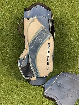 Cobra 8-Way Golf Cart/Carry Blue Bag With  Rainhood • $75