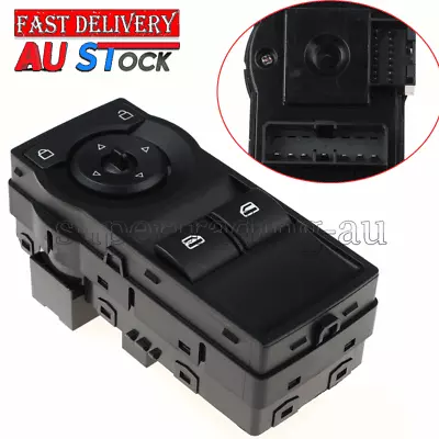 Master Window Switch For Holden Commodore Ute VE W/ Red Illumination 2 Buttons • $25.75