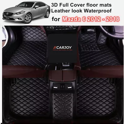 3D Diamond Waterproof Moulded Car Floor Mats For Mazda 6 2013 - 2018 • $130.50