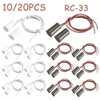 10/20Pcs RC-33 NC Recessed Wired Door Contact Sensor Alarm Magnetic Reed Switch • $15.65