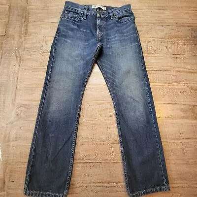 Levis 514 Jeans Mens 30x30 Blue Denim Slim Straight 100% Cotton Minimal Casual • $24.95