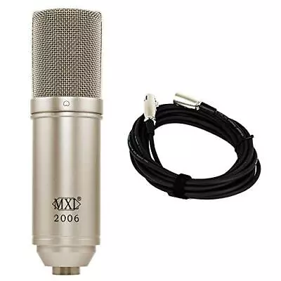 MXL 2006 Microphone Bundle With 20-foot XLR Cable (2 Items) FREE SHIPPING • $99.95
