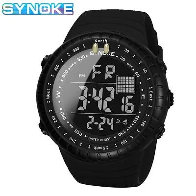 Men's Sports Watch Waterproof LED Backlight Digital Military Tactical Wristwatch • $9.98