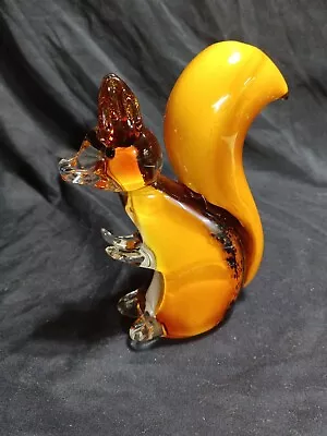 Vintage Murano Style Glass Squirrel Figurine Paperweight 7  • $40