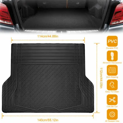 Car Cargo Trunk Liner Rubber Mat Carpet Heavy Duty Cushion Universal All Weather • $36.64