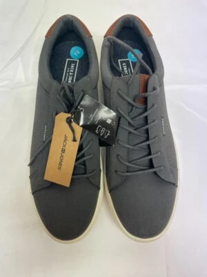 £7.99 • Buy Mens Jack & Jones Pump Tranners New Grey Size 9 1/2 - CG G03