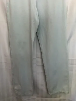 OLSEN UK 8 W28 Pale Green Stretch Cotton Blend Jeans L30 Exc Cond • £9.99
