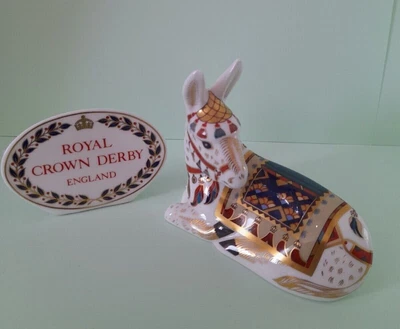 £89 • Buy Royal Crown Derby, Paperweight, Donkey, Gold Stopper.