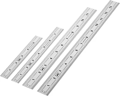 - Machinist Ruler 4 Pack (6 8 12 14 Inch) Metric Ruler Millimeter Ruler ( • $19.99