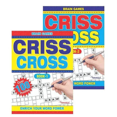 £2.69 • Buy Criss Cross - A4 Activity Book Books Brain Puzzle Games Puzzles Adults Fun 