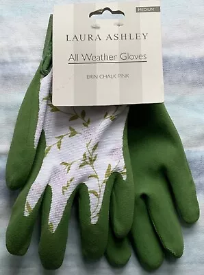 Bnwt Laura Ashley Pair Garden Gloves. Erin Chalk Pink. Medium. Great Gift • £11.99