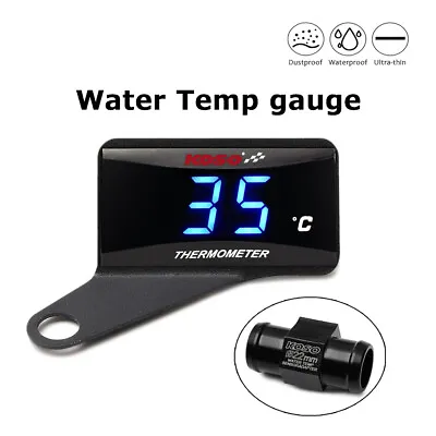 Koso Super Slim Temperature Gauge Thermometer Gauge Blue 22MM + Holder • $18.71