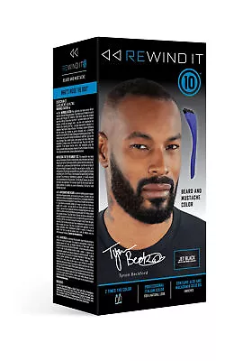 REWIND IT 10 Jet Black Beard And Mustache Color • $14.99