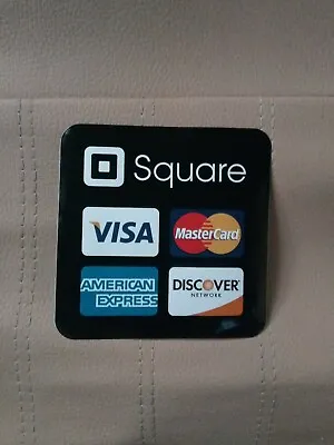 4 Black-Square Swipe- Visa MasterCard Amex Discove - Vinyl Sticker Decal • $6.89