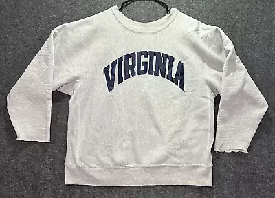 Vintage Virginia Cavaliers Sweatshirt Mens XL Gray Crew Neck Sweater 90s USA* • $24.95