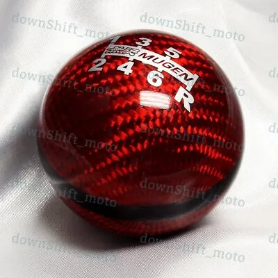 6 Speed JDM Style Mugen Shift Knob For HONDA RSX CIVIC Type R S2000 Red CARBON • $25.99