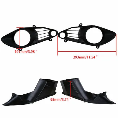 Front Motorcycle Headlight Cover Black For Yamaha YZF R1 2009-2011 ABS Plastic • $23.82