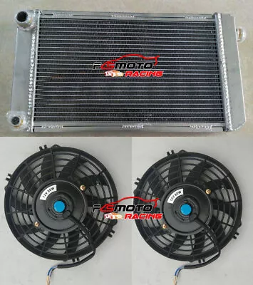 ALUMINUM RADIATOR+Fans FOR MG MIDGET 1500 1974-1980 1975 1976 1978 1979 MT • $194