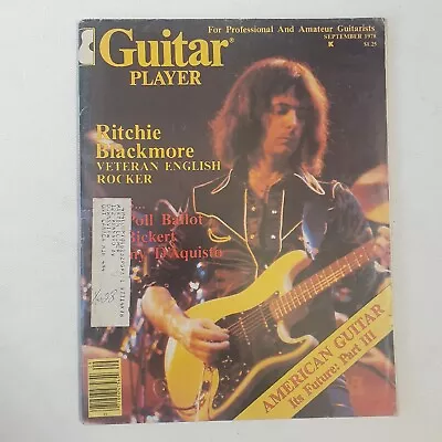 Guitar Player Ritchie Blackmore Ed Bickert Jimmy D'Aquisto Colin Cameron Baroque • $9.50