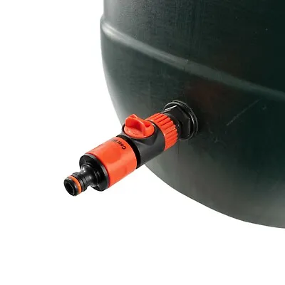 Flow Valve For Water Butt/rain Barrel/tank With Adaptor+male Hose Connector • £8.69