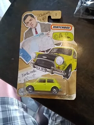 Matchbox Mr BEAN 1964 Austin MINI COOPER Lime Green TV Long Live The Bean HTF • $13