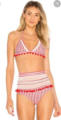 £5.54 • Buy KIRUNDO Summer Women’s 2 Pc Swimsuit Red & White Stripes High Waist, Sz Med