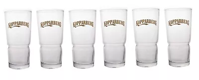 KOPPARBERG CIDER 6 X Pint 585ml Conical Glasses BNWOT MAN CAVE BRA BAR SWEDEN • $69.99