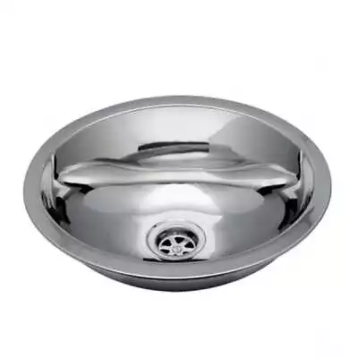 Ambassador Marine S64-6530-UM-R Oval Stainless Steel Sink – Ultra-Mirror Finish • $114.11