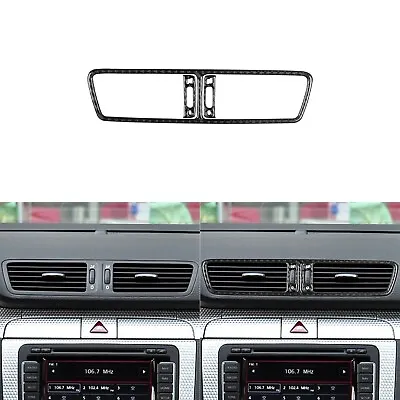 Real Carbon Fiber Central Air Vent Outlet Cover Trim For VW Passat B6 2006-2011 • $15.29