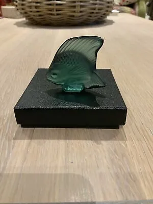 Lalique Crystal Fish Sculpture: Vert  Green Courlis VS Brand New Boxed Very Rare • £66