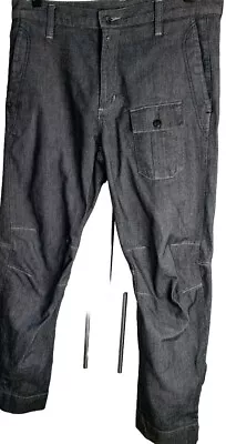 G-STAR Jeans SURMAN - Mens USA Designer Loose Fit - Embroidered Twist W 34 L 34 • £29.99
