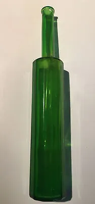 Italian Glass Bottle Embossed On Bottom MOD DEP 500ml  3A Bright Green. • $8