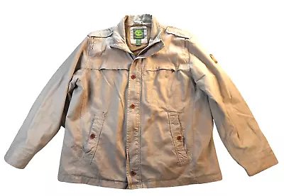 TIMBERLAND Earthkeepers Bomber Barn Work Hunting Jacket Mens XXL Taupe Color • $28.50