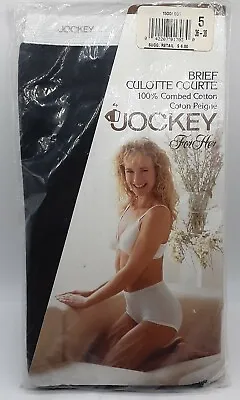 NOS Vintage Jockey For Her Women's Size 5 Small High Rise Briefs New 1992 • $39.97