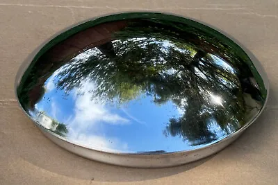 Two Vintage Chrome Moon Hubcap For Boat Trailer Or Camping Trailer Gator Trailer • $50