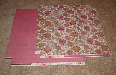 My Mind's Eye Indie Chic Saffron Double Sided Cardstock Paper(4) ~ Free Spirit • $2.99