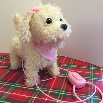 £12.95 • Buy Walk Along Puppy Electronic Toy Walking Dog W Lead Barks Wags Pitter Patter Pets