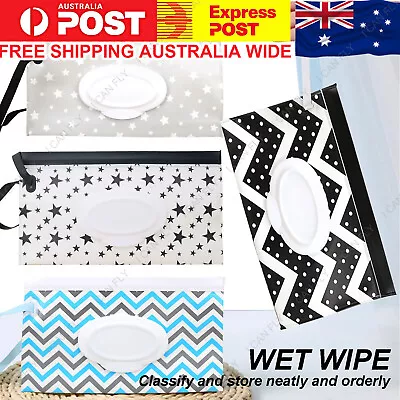 2x Travel Wet Wipe Bag Pouch Baby Care Portable Tissue Case Holder Box Pouch DF • $5.45